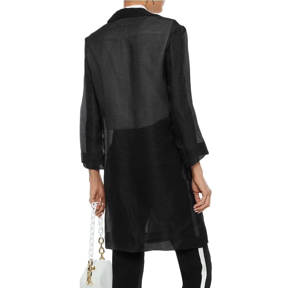 mansur gavriel silk-gauze coat